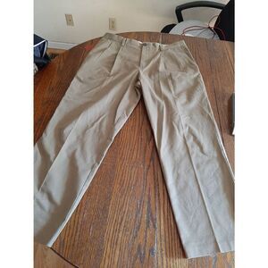 34x30 Dockers D3 Dark Khaki  Pleated Front Dress Casual Pants Slacks Trousers